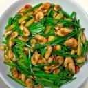 小河蝦炒韭菜